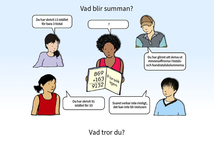 Concept cartoons: addition och subtraktion - Skolverket