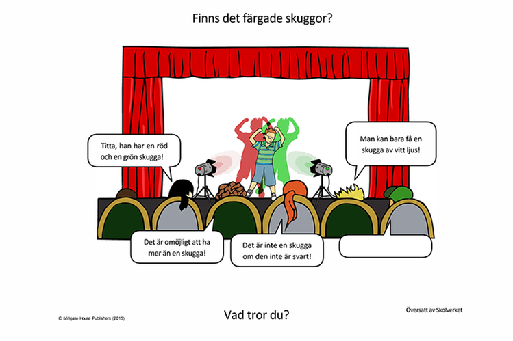 Concept cartoons: ljus och skuggor, årskurs 7-9 - Skolverket